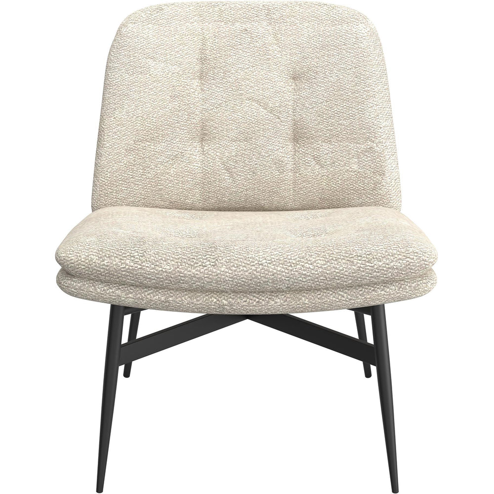  Worldwide Home Furnishings Caleb 403-091BG Accent Chair - Beige Fabric and Black IMAGE 4