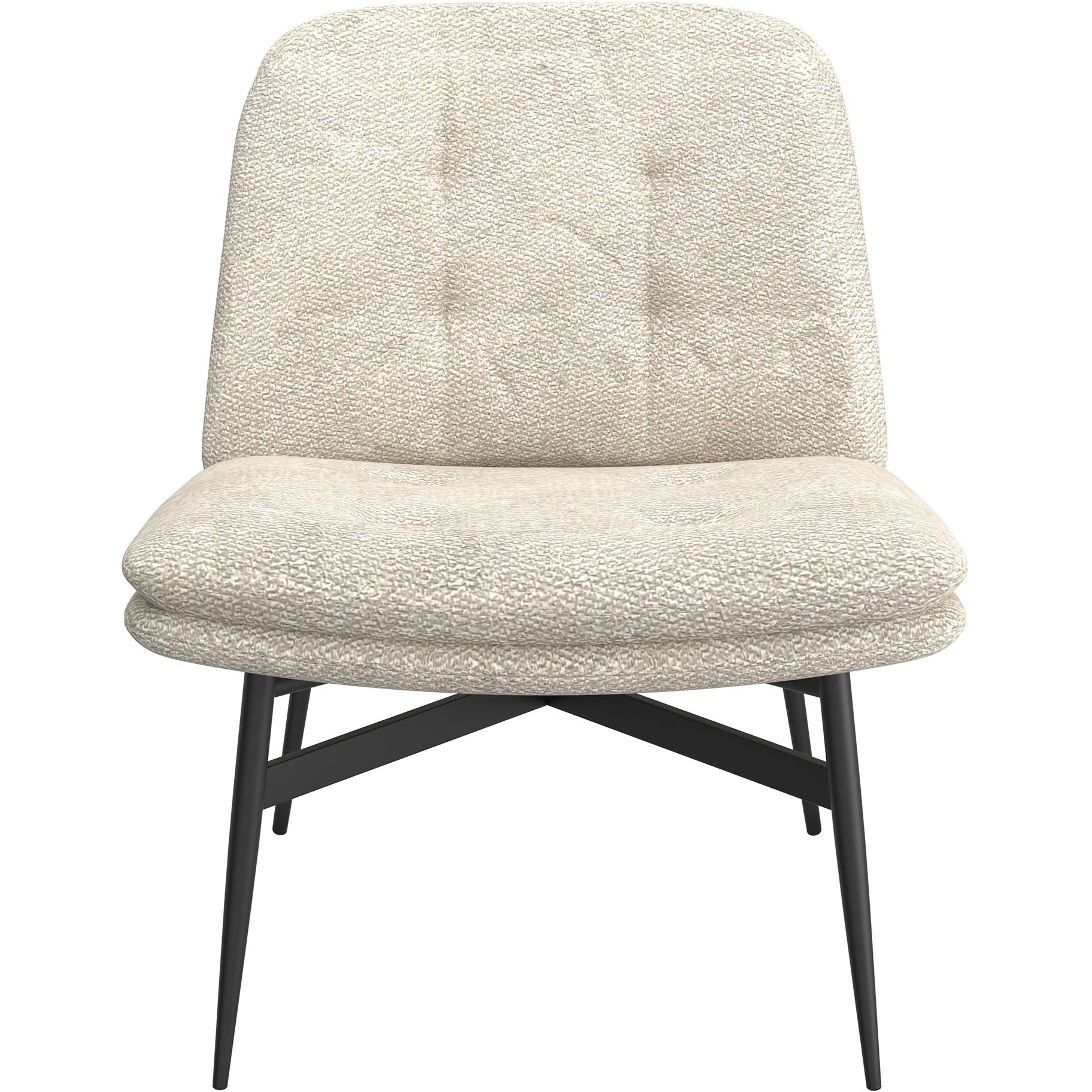  Worldwide Home Furnishings Caleb 403-091BG Accent Chair - Beige Fabric and Black IMAGE 4