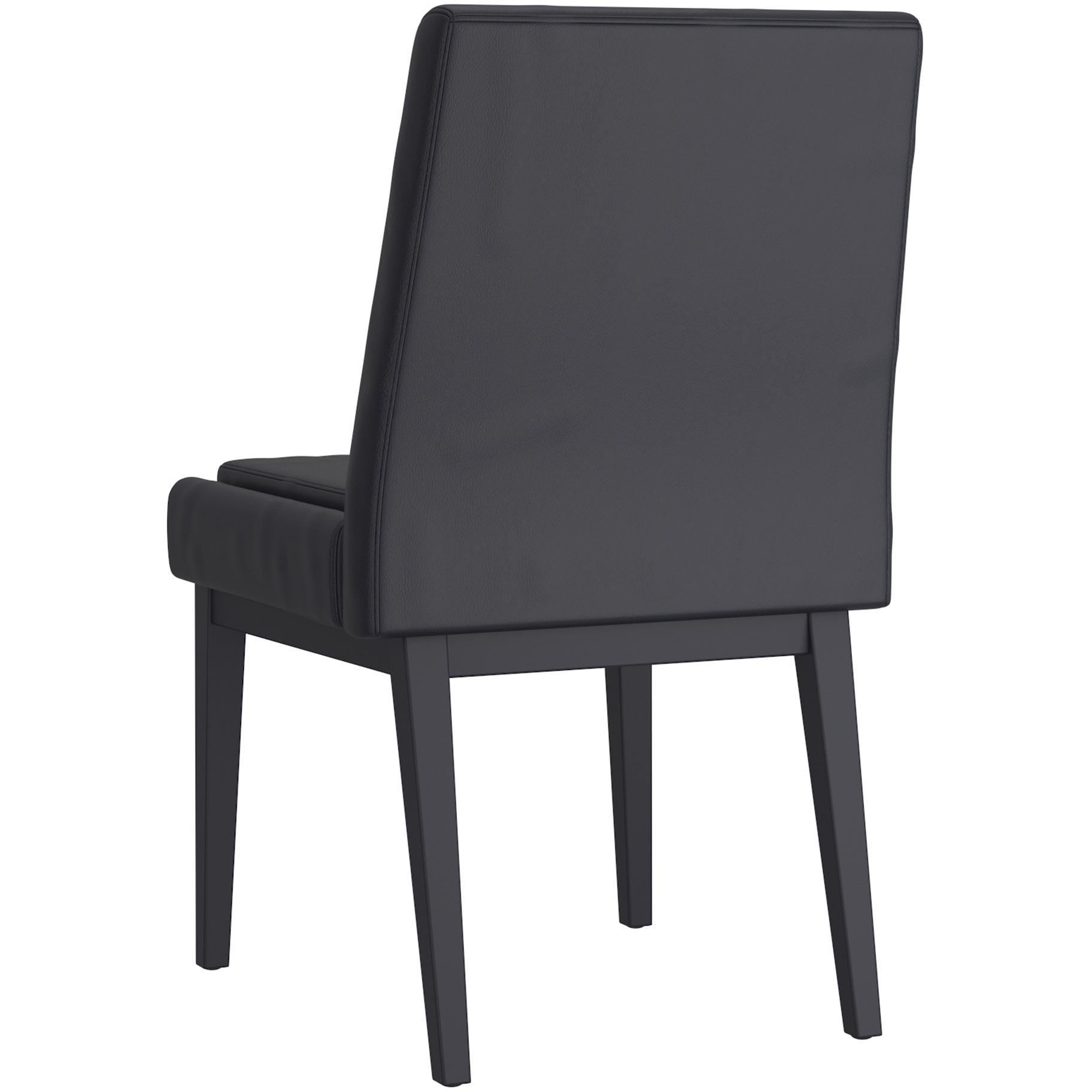  !nspire Cortez 202-081BLK_BK Dining Chair - Black Faux Leather and Black IMAGE 2