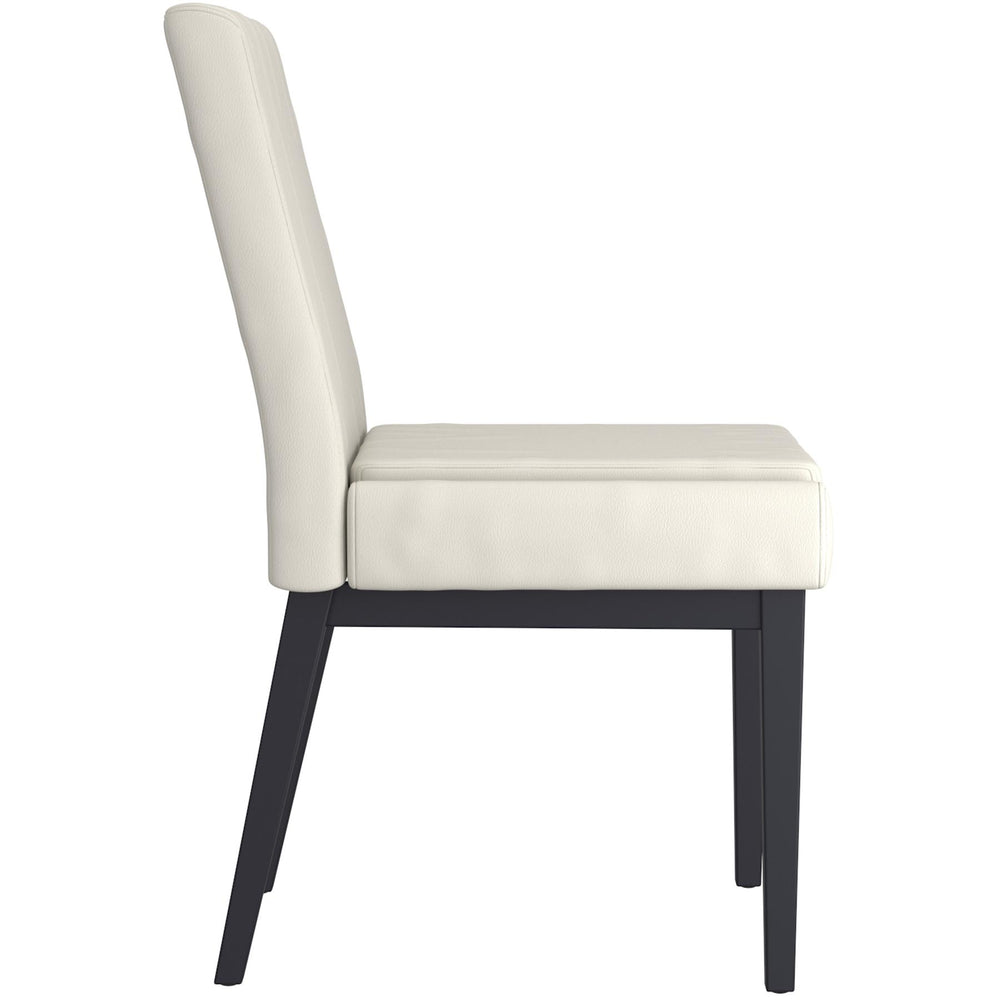  !nspire Cortez 202-081PUBG_BK Dining Chair - Beige Faux Leather and Black IMAGE 3