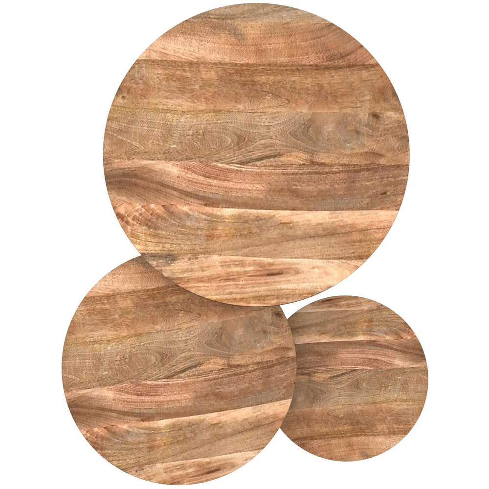  !nspire Darsh 303-403NAT 3 pc Coffee Table Set - Natural and Black IMAGE 5