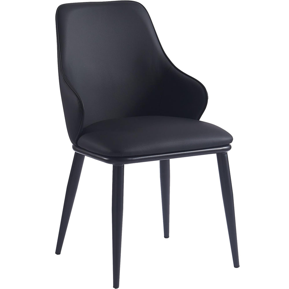  Worldwide Home Furnishings Gavin/Kash 207-360_084BLK 7 pc Dining Set - Black with Black Chair IMAGE 7