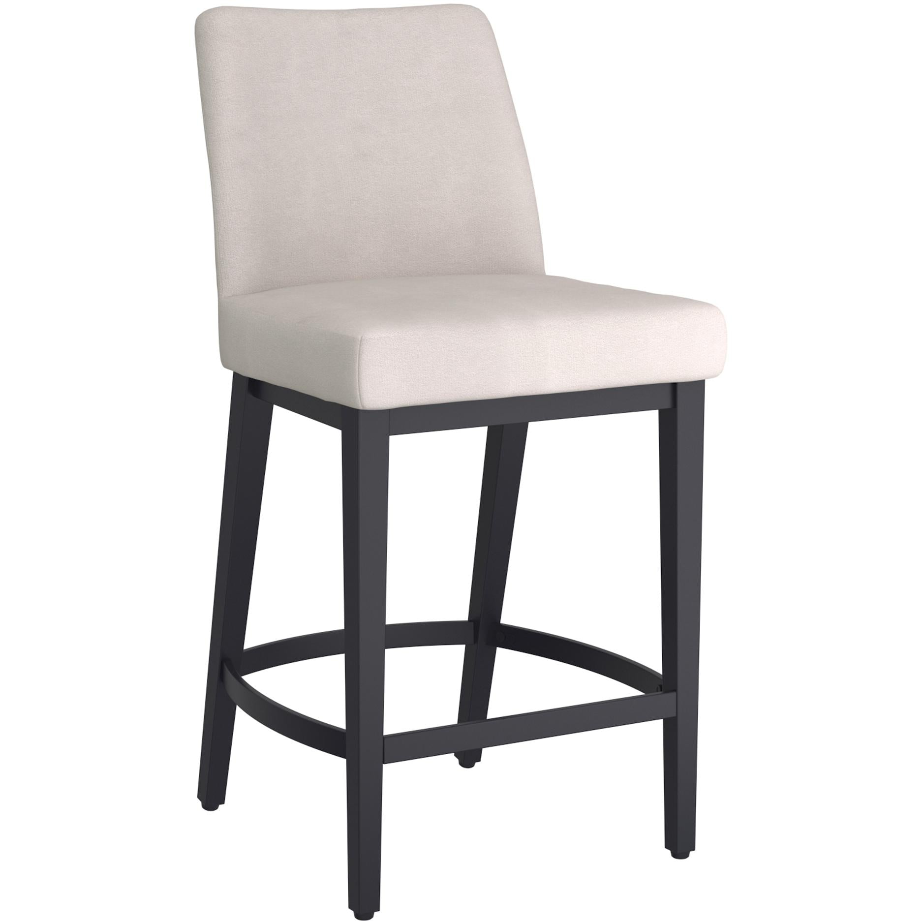  !nspire Jace 203-082BEG_BK 26" Counter Stool - Beige Fabric and Black IMAGE 1