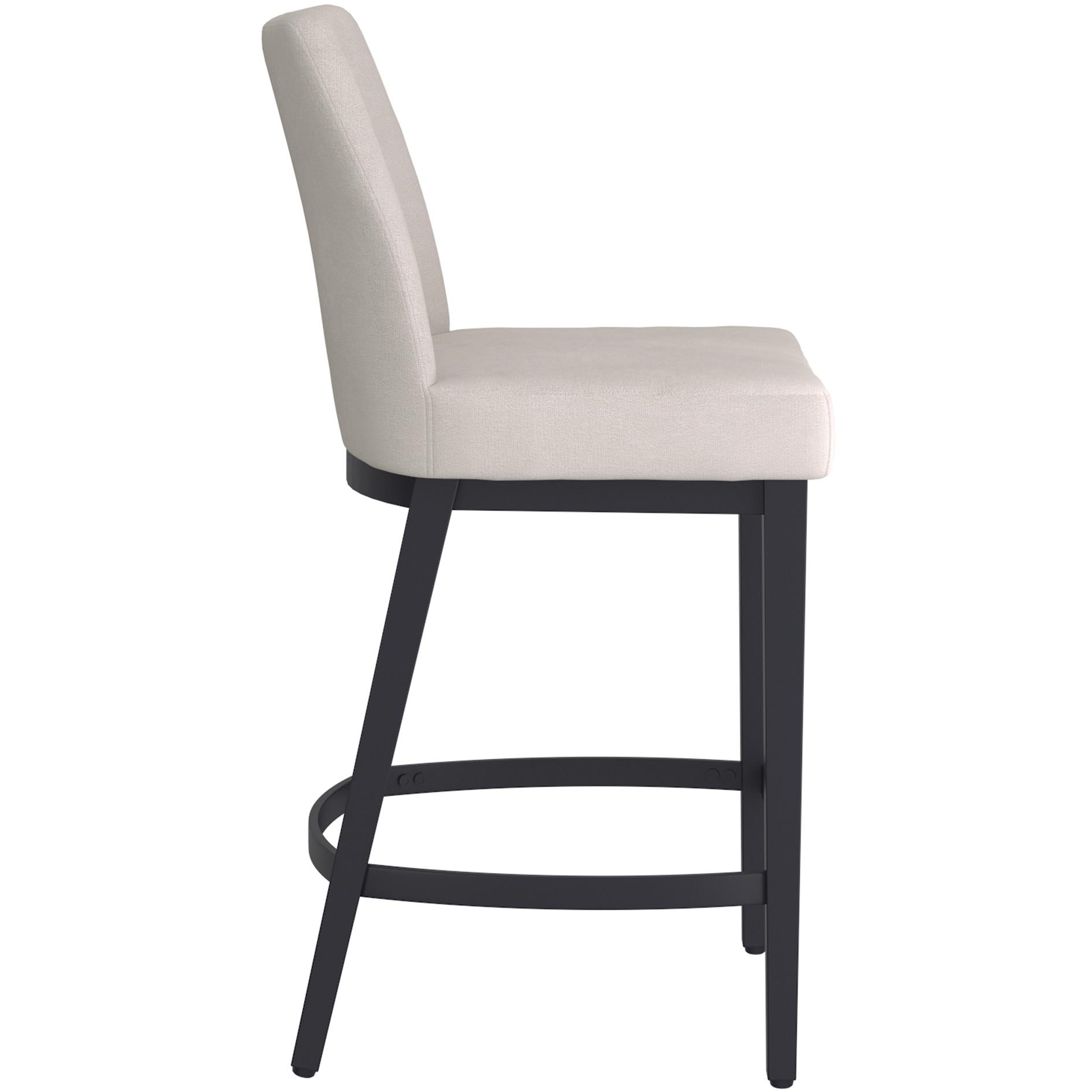  !nspire Jace 203-082BEG_BK 26" Counter Stool - Beige Fabric and Black IMAGE 3
