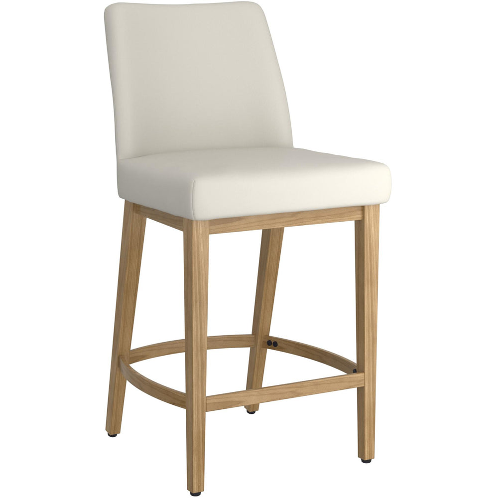 !nspire Jace 203-082BEG_NT 26" Counter Stool - Beige Fabric and Natural IMAGE 1