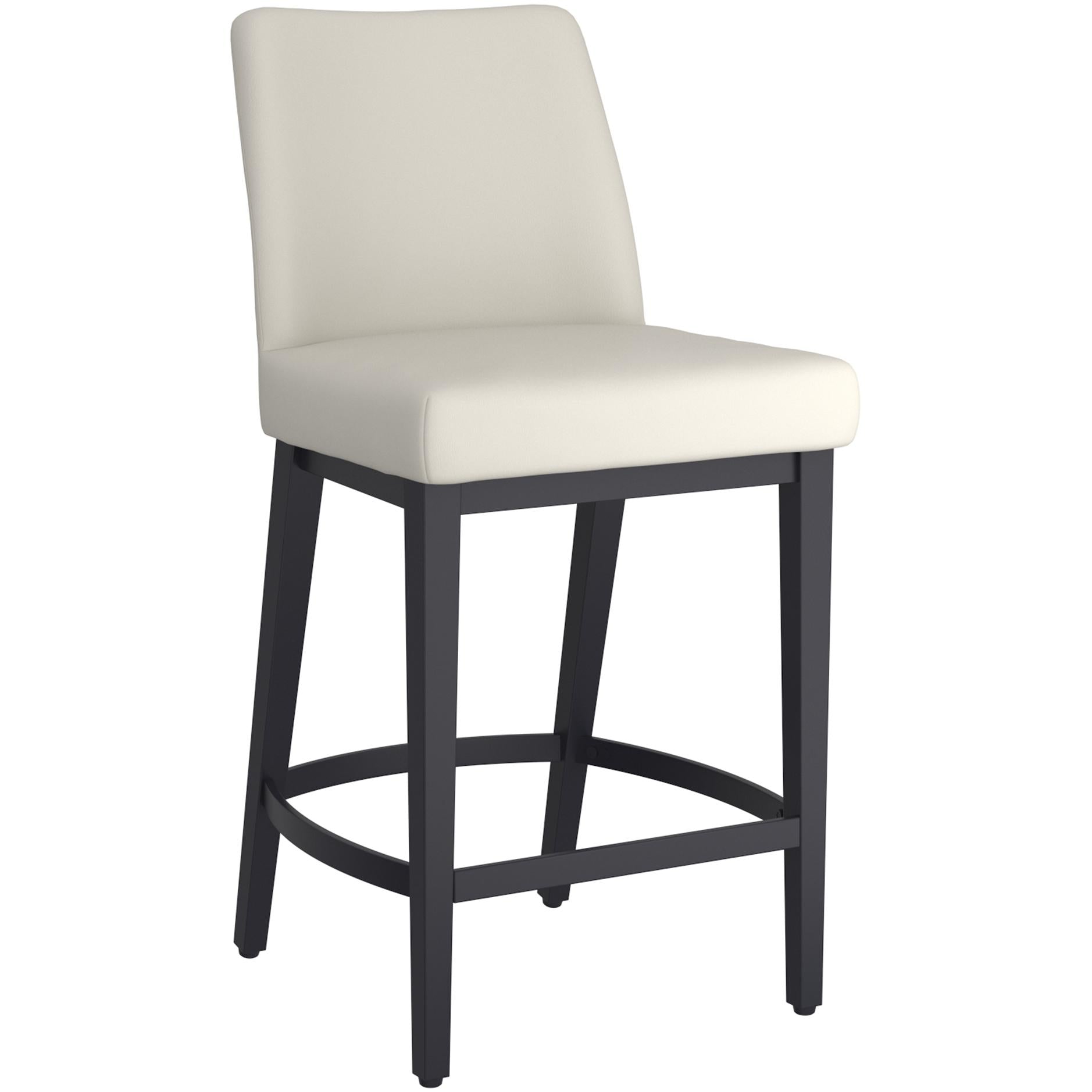  !nspire Jace 203-082PUBG_BK 26" Counter Stool - Beige Faux Leather and Black IMAGE 1