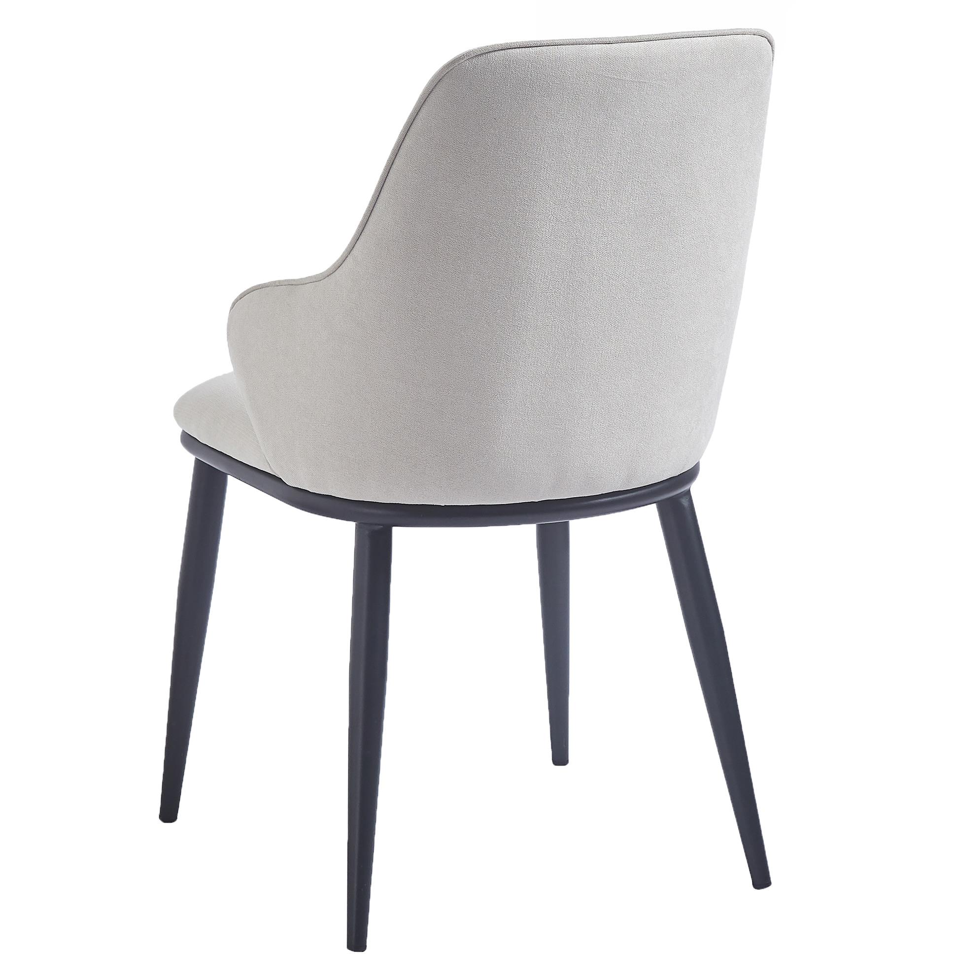  !nspire Kash 202-084BEG Dining Chair - Beige Fabric and Black IMAGE 2