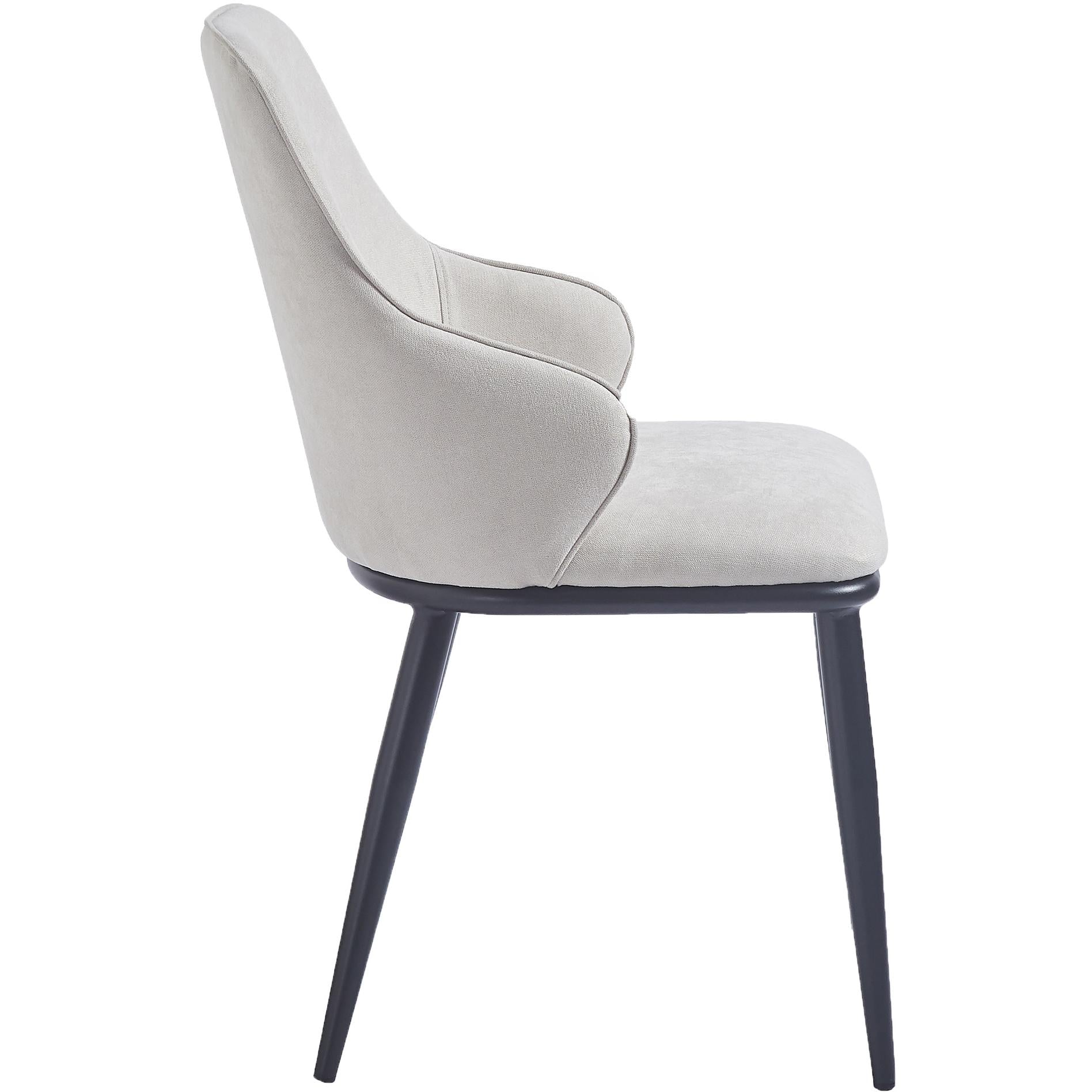  !nspire Kash 202-084BEG Dining Chair - Beige Fabric and Black IMAGE 3