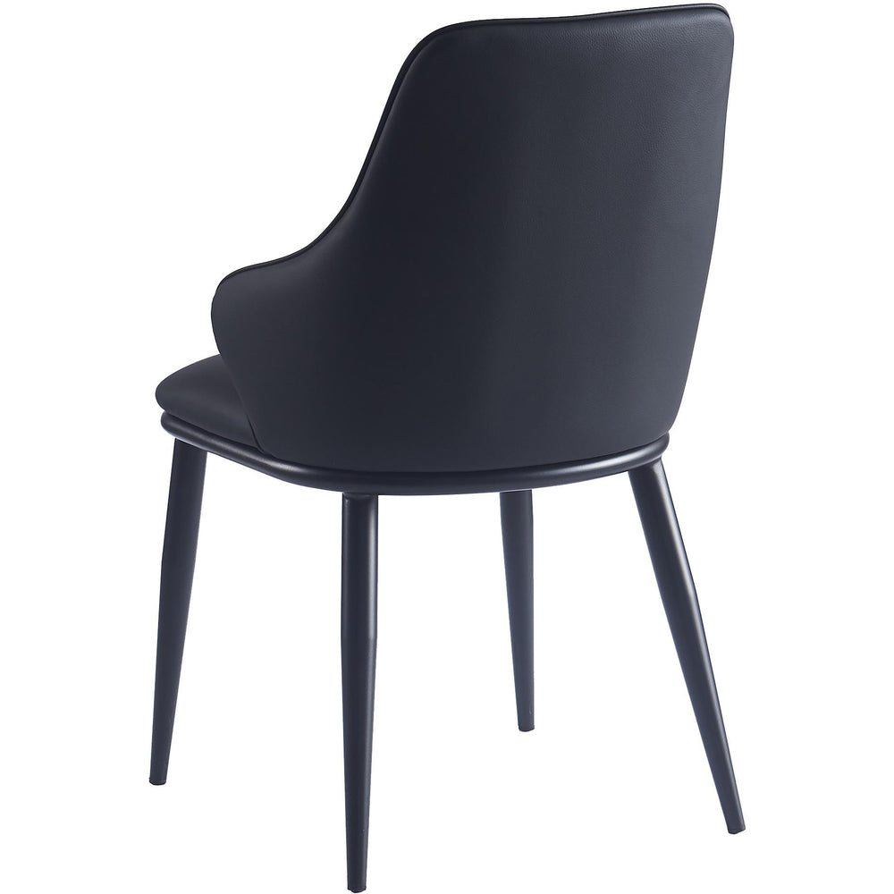  !nspire Kash 202-084BLK Dining Chair - Black Faux Leather and Black IMAGE 2