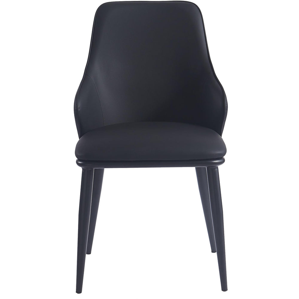  !nspire Kash 202-084BLK Dining Chair - Black Faux Leather and Black IMAGE 4