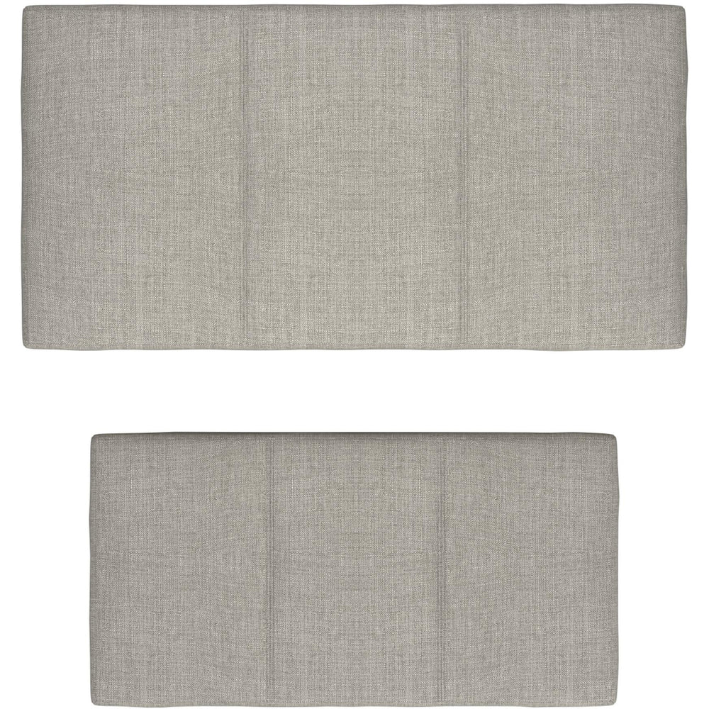  Worldwide Home Furnishings Levi 402-611LG 2 pc Rectangular Storage Ottoman Bench Set - Light Grey Fabric IMAGE 6