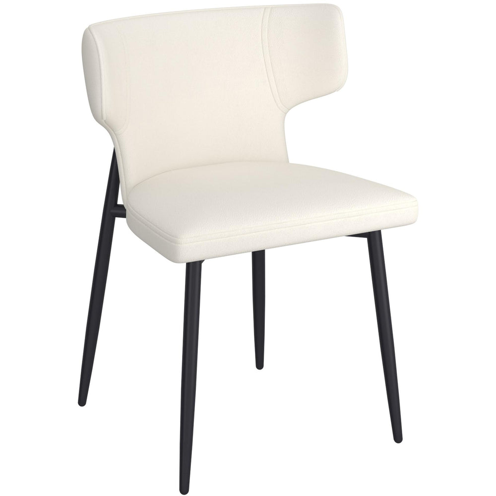  !nspire Olis 202-085PUBG Dining Chair - Beige Faux Leather and Black IMAGE 1