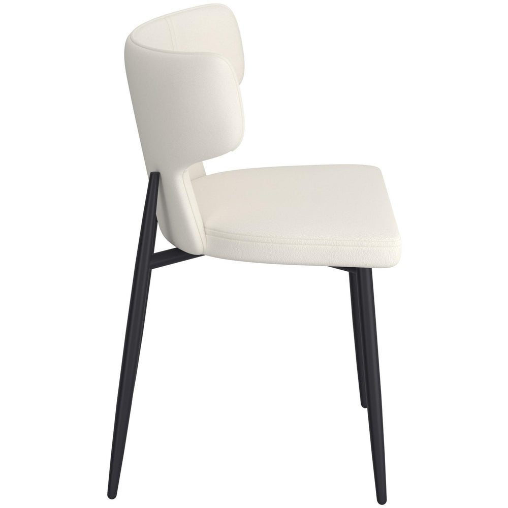  !nspire Olis 202-085PUBG Dining Chair - Beige Faux Leather and Black IMAGE 3