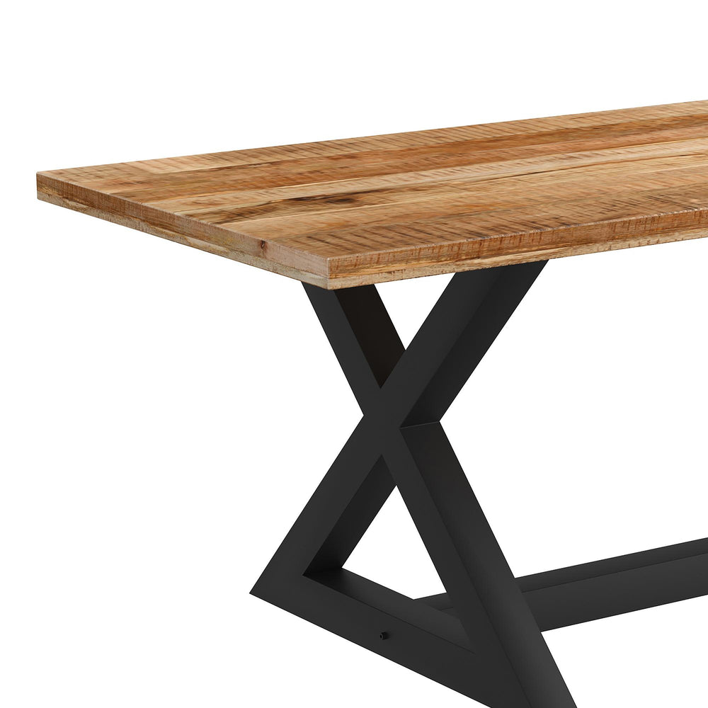  !nspire Zax/Cortez 207-147NATBK_081BEG_BK 7 pc Dining Set - Natural with Beige and Black Chair IMAGE 5