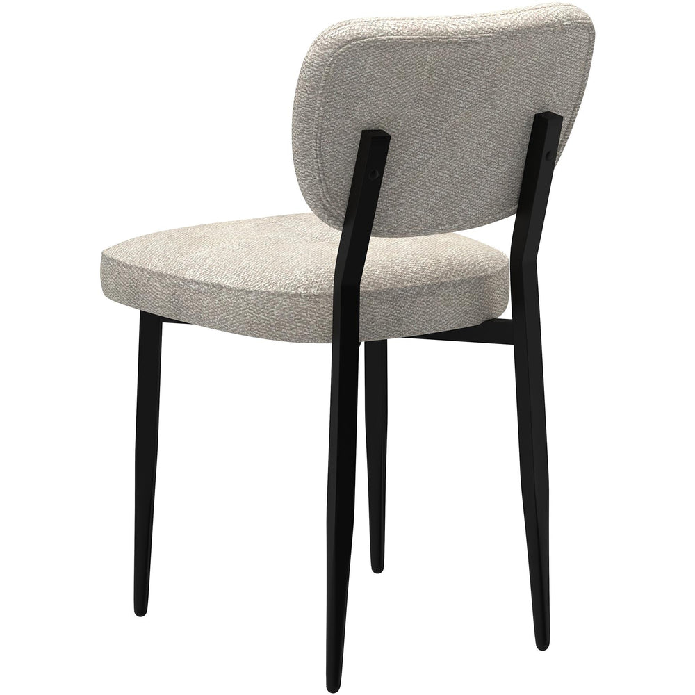  Worldwide Home Furnishings Zeke 202-090BG Dining Chair - Beige and Black IMAGE 2