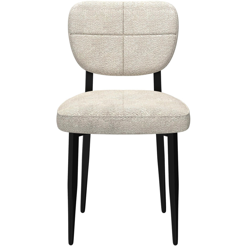  Worldwide Home Furnishings Zeke 202-090BG Dining Chair - Beige and Black IMAGE 4