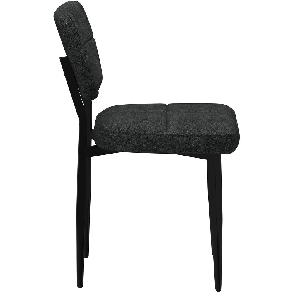  Worldwide Home Furnishings Zeke 202-090CH Dining Chair - Charcoal and Black IMAGE 3