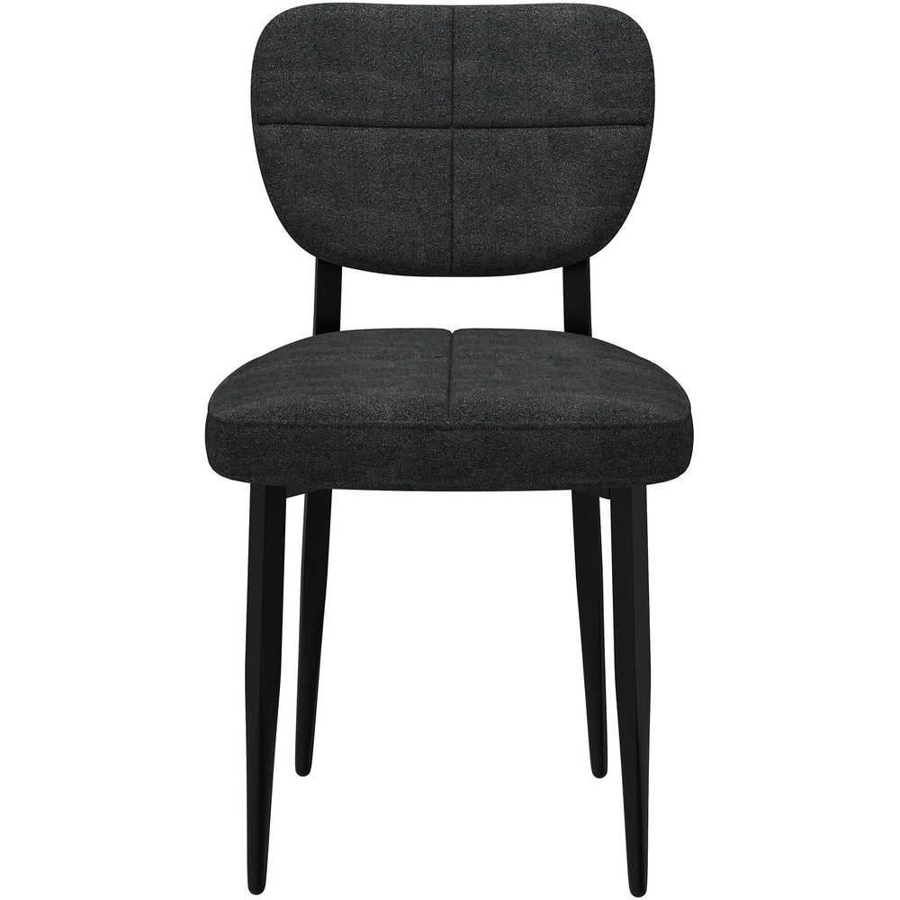 Worldwide Home Furnishings Zeke 202-090CH Dining Chair - Charcoal and Black IMAGE 4