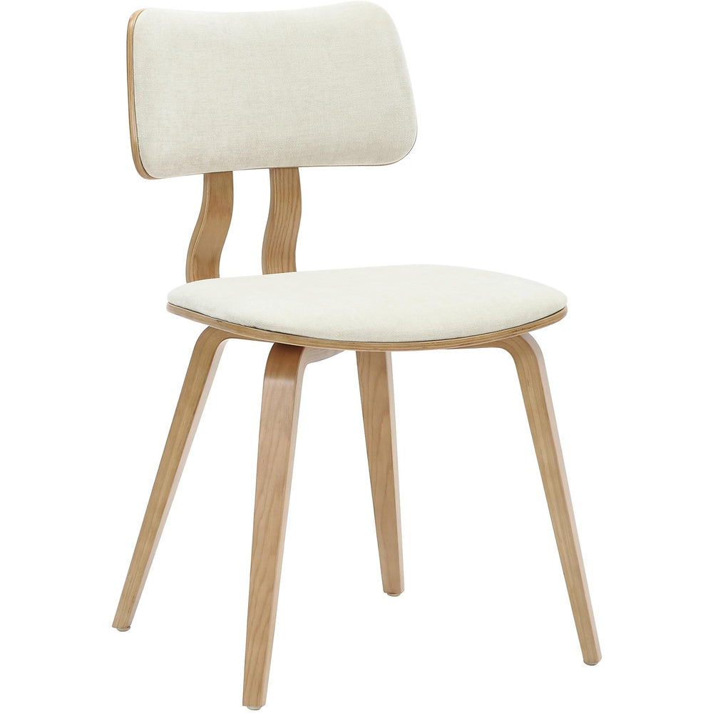  !nspire Zuni 202-581BG Dining Chair - Beige Fabric and Natural IMAGE 1