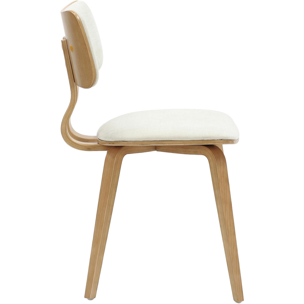  !nspire Zuni 202-581BG Dining Chair - Beige Fabric and Natural IMAGE 3