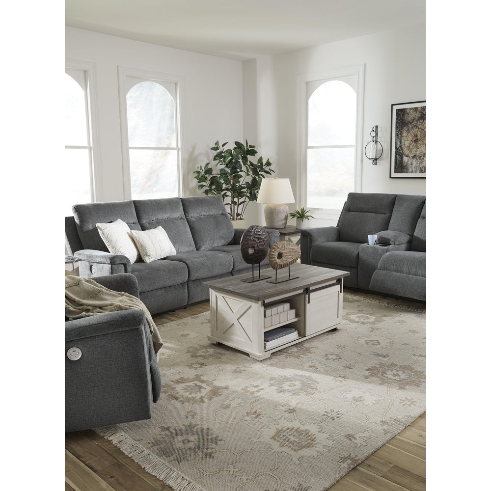  Signature Design by Ashley Barnsana 3320296C Double Reclining Power Loveseat with Console IMAGE 11