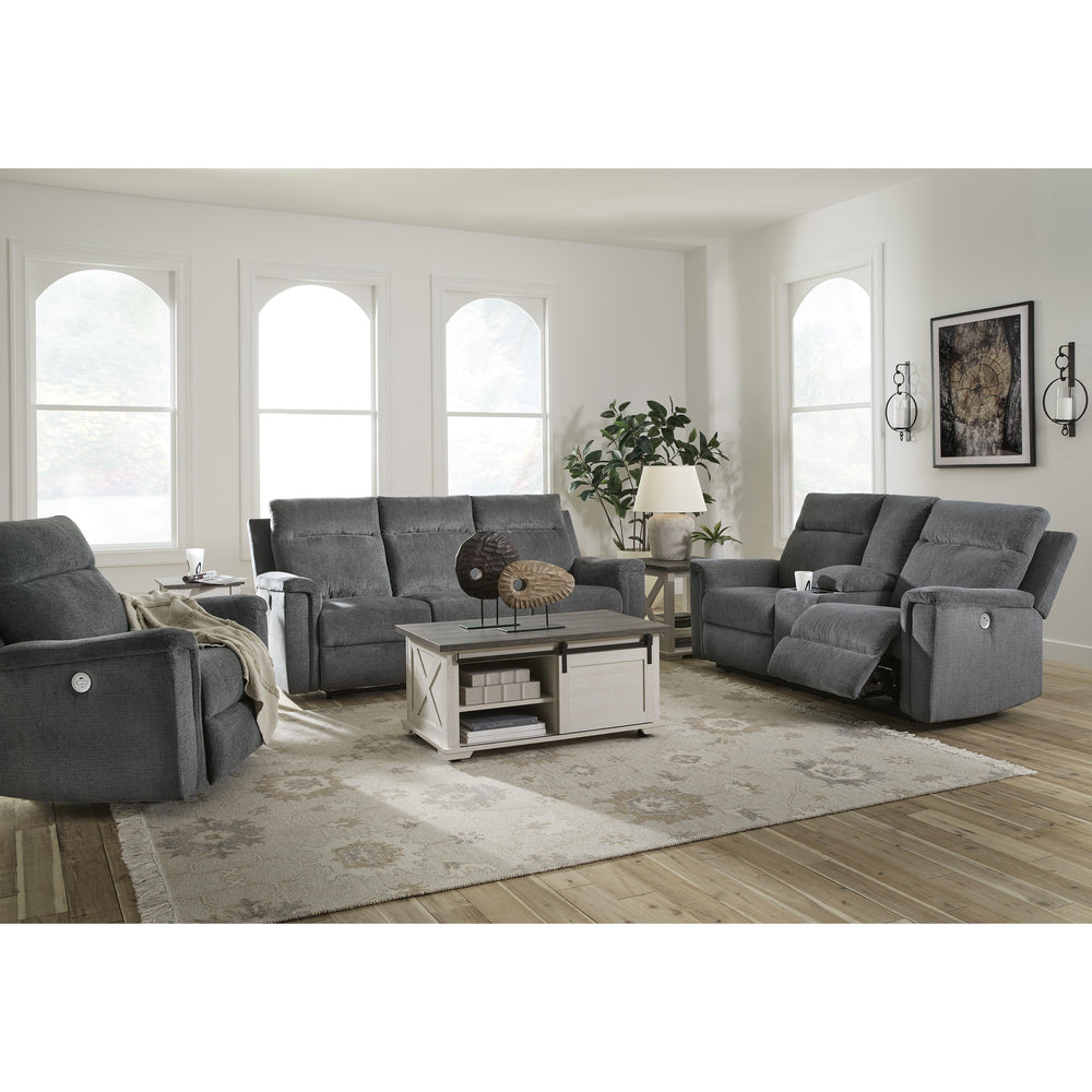  Signature Design by Ashley Barnsana 3320296C Double Reclining Power Loveseat with Console IMAGE 15