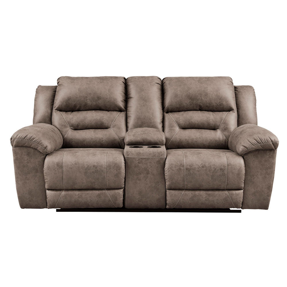  Signature Design by Ashley Stoneland 3990594C Double Reclining Loveseat with Console IMAGE 1