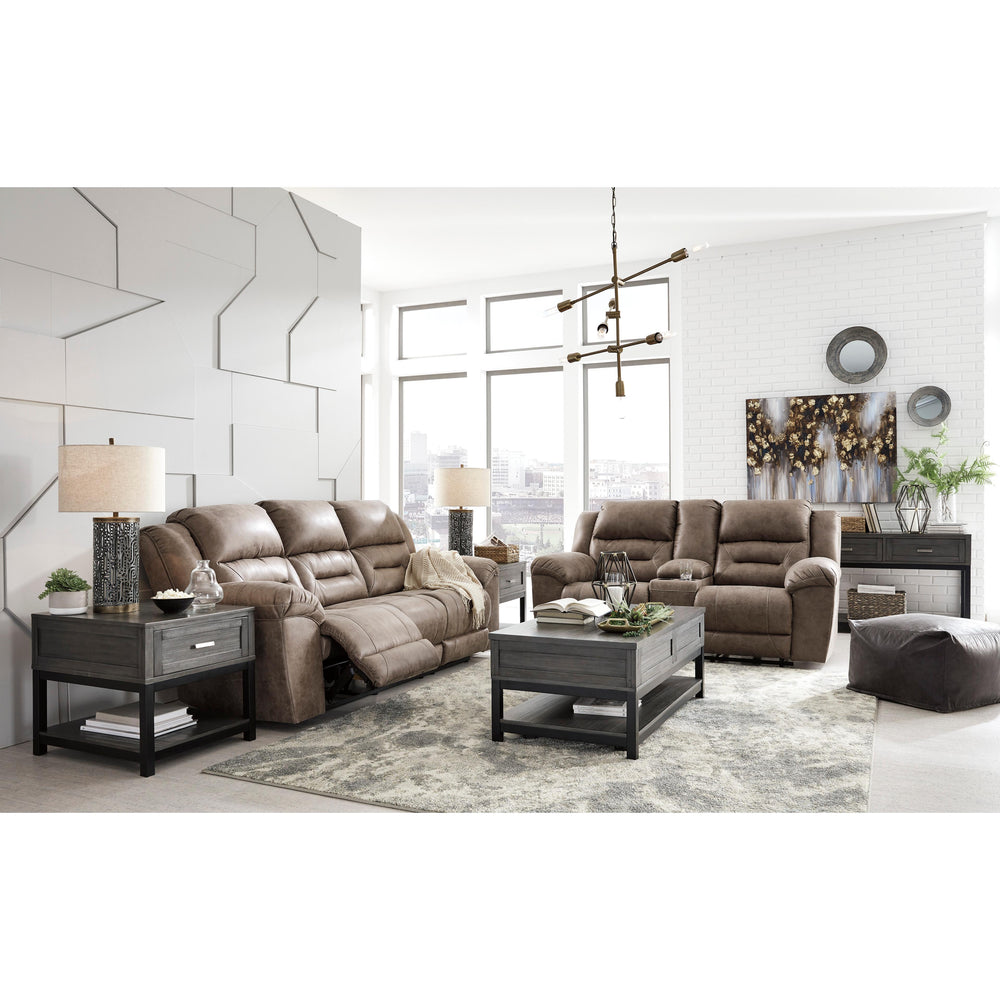  Signature Design by Ashley Stoneland 3990594C Double Reclining Loveseat with Console IMAGE 9