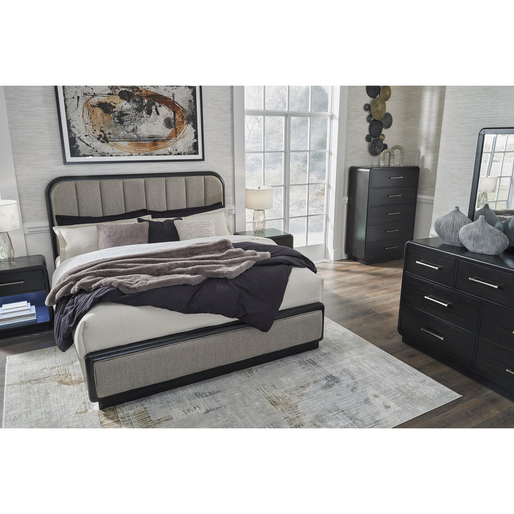  Signature Design by Ashley Rowanbeck B821B5 California King Upholstered Panel Bed IMAGE 8