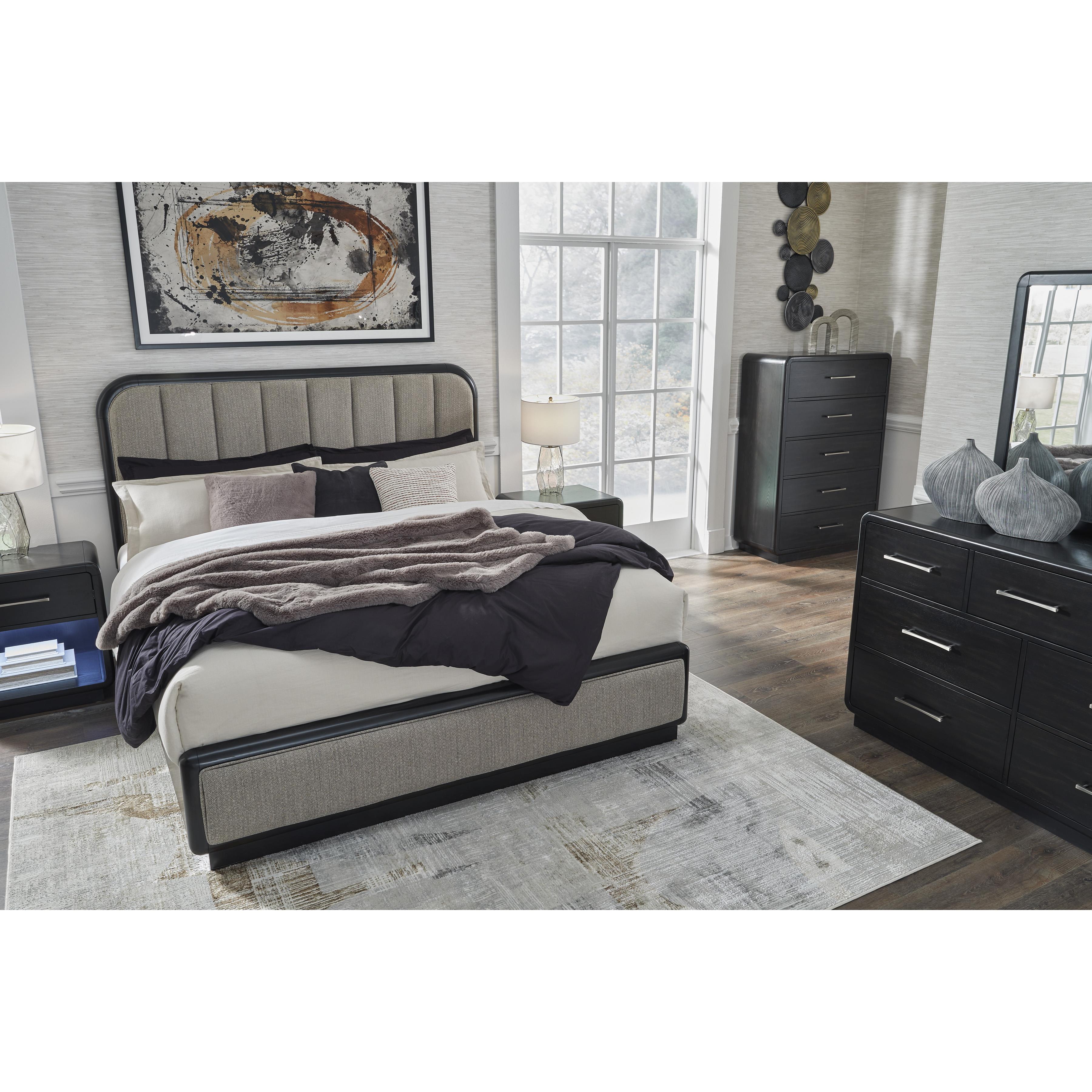  Signature Design by Ashley Rowanbeck B821B5 California King Upholstered Panel Bed IMAGE 8