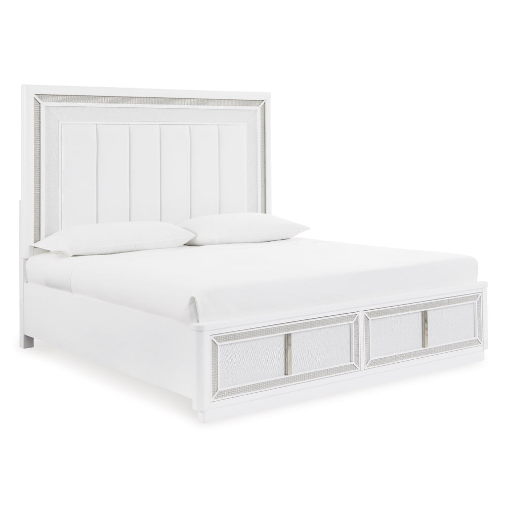  Signature Design by Ashley Chalanna B822B4 King Upholstered Storage Bed IMAGE 1