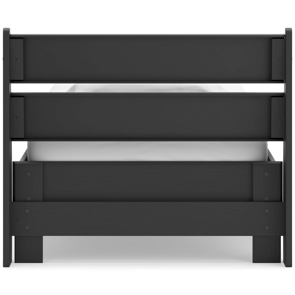  Signature Design by Ashley Socalle EB1865B1 Twin Panel Platform Bed IMAGE 4