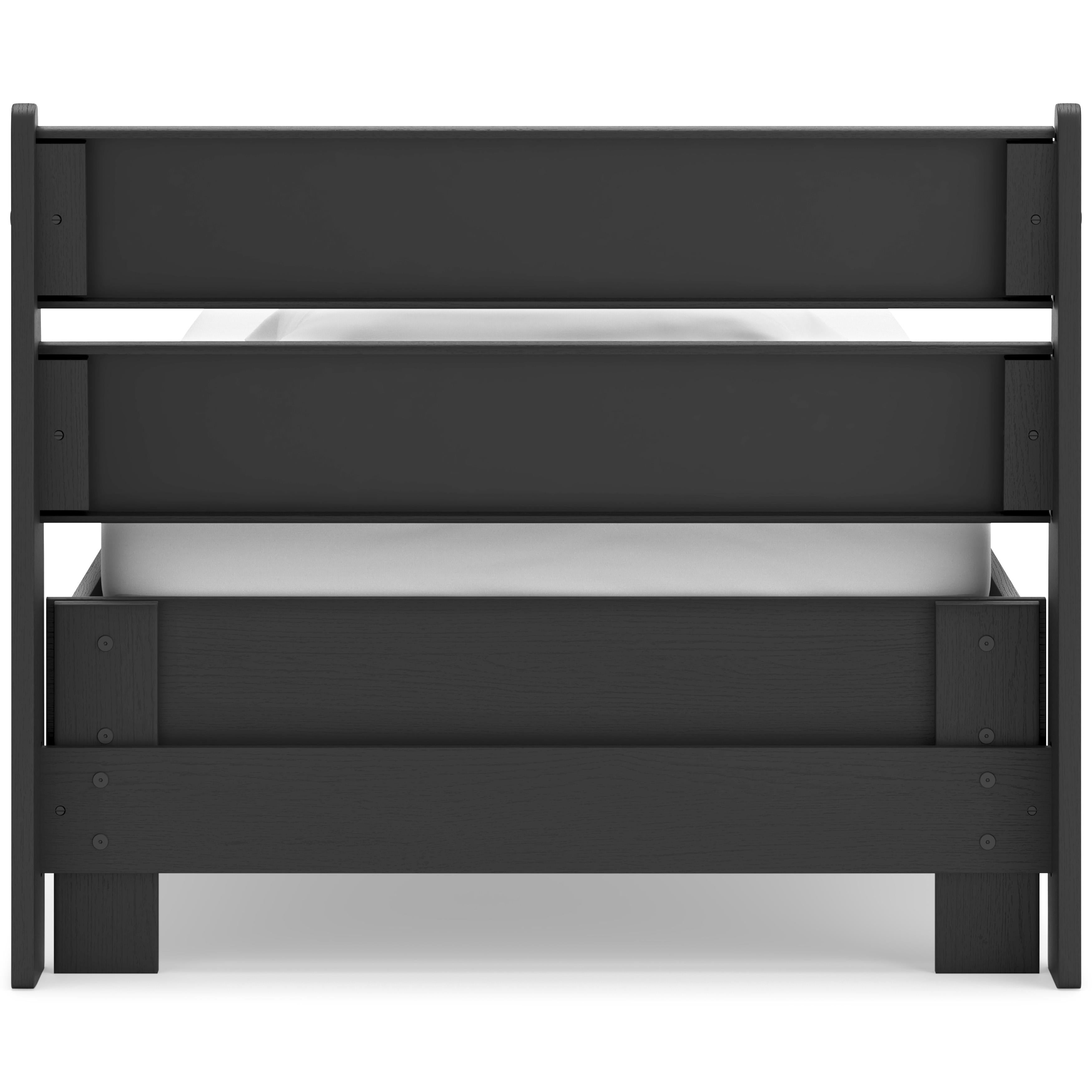  Signature Design by Ashley Socalle EB1865B1 Twin Panel Platform Bed IMAGE 4