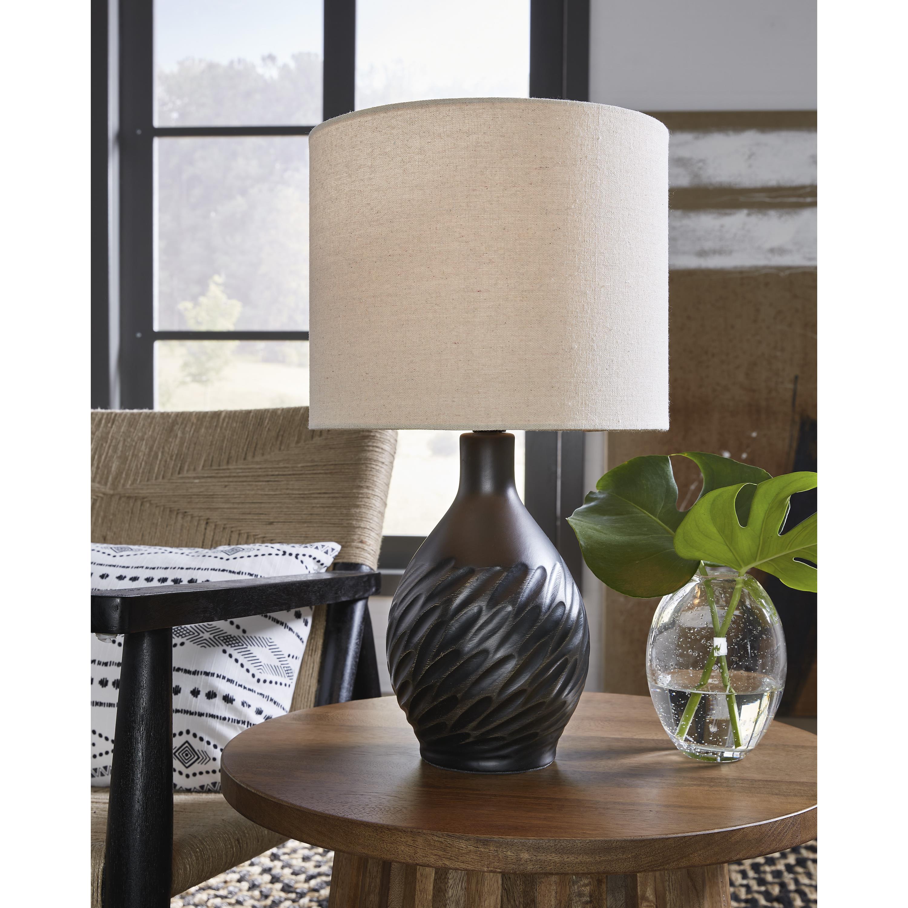  Signature Design by Ashley Garinton L180184 Ceramic Table Lamp IMAGE 2