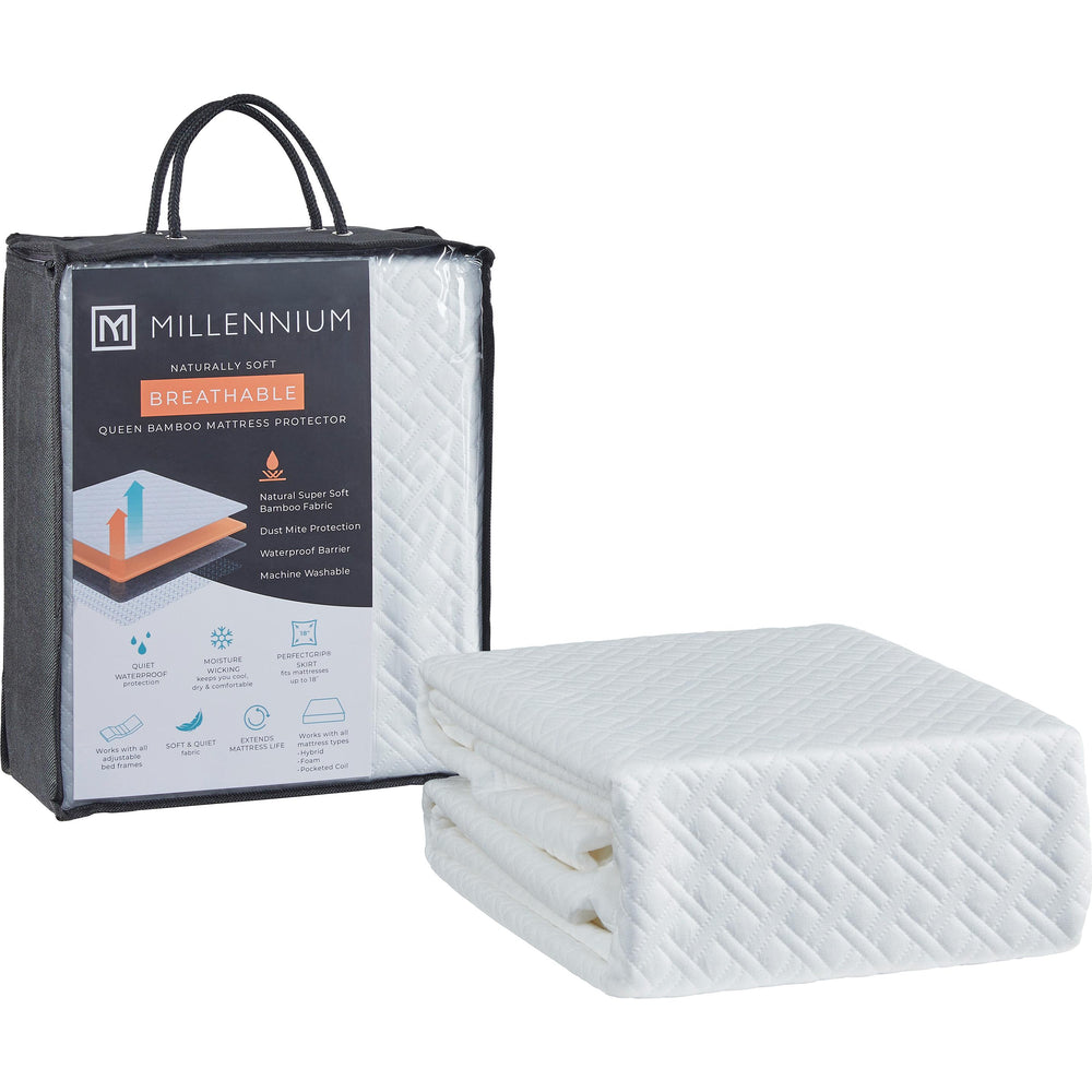  Ashley Sleep Basic Protector M30801 Twin Mattress Protector IMAGE 1