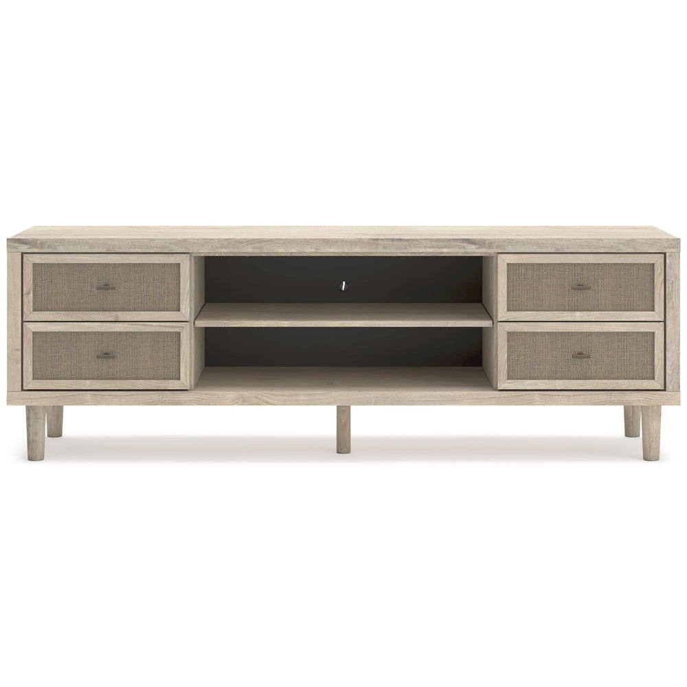  Signature Design by Ashley Cielden W1199-68 Extra Large TV Stand with Fireplace Option IMAGE 3