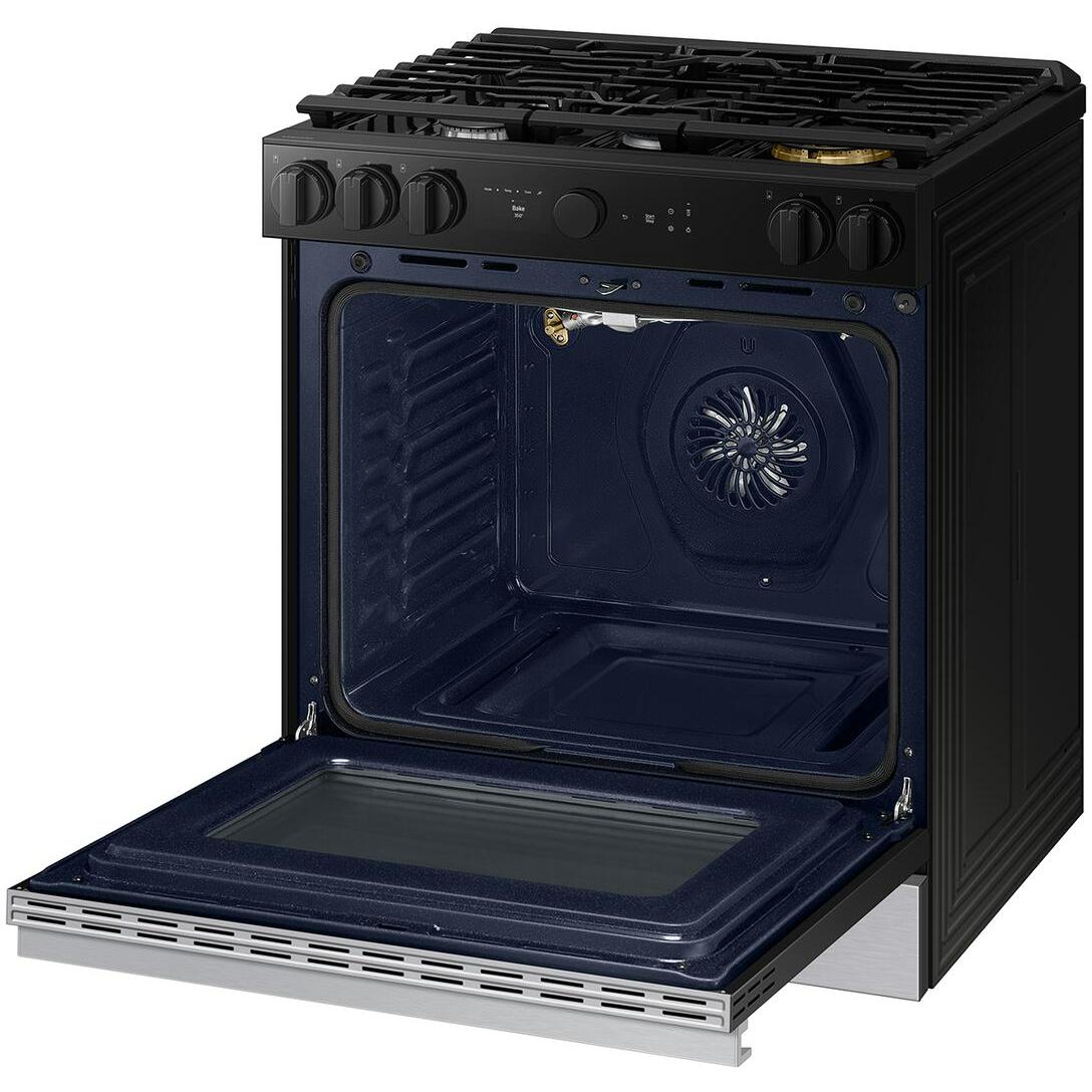  Samsung 6.0 cu. ft. Bespoke Smart Slide-In Gas Range NSG6DG8700SR/AA IMAGE 3