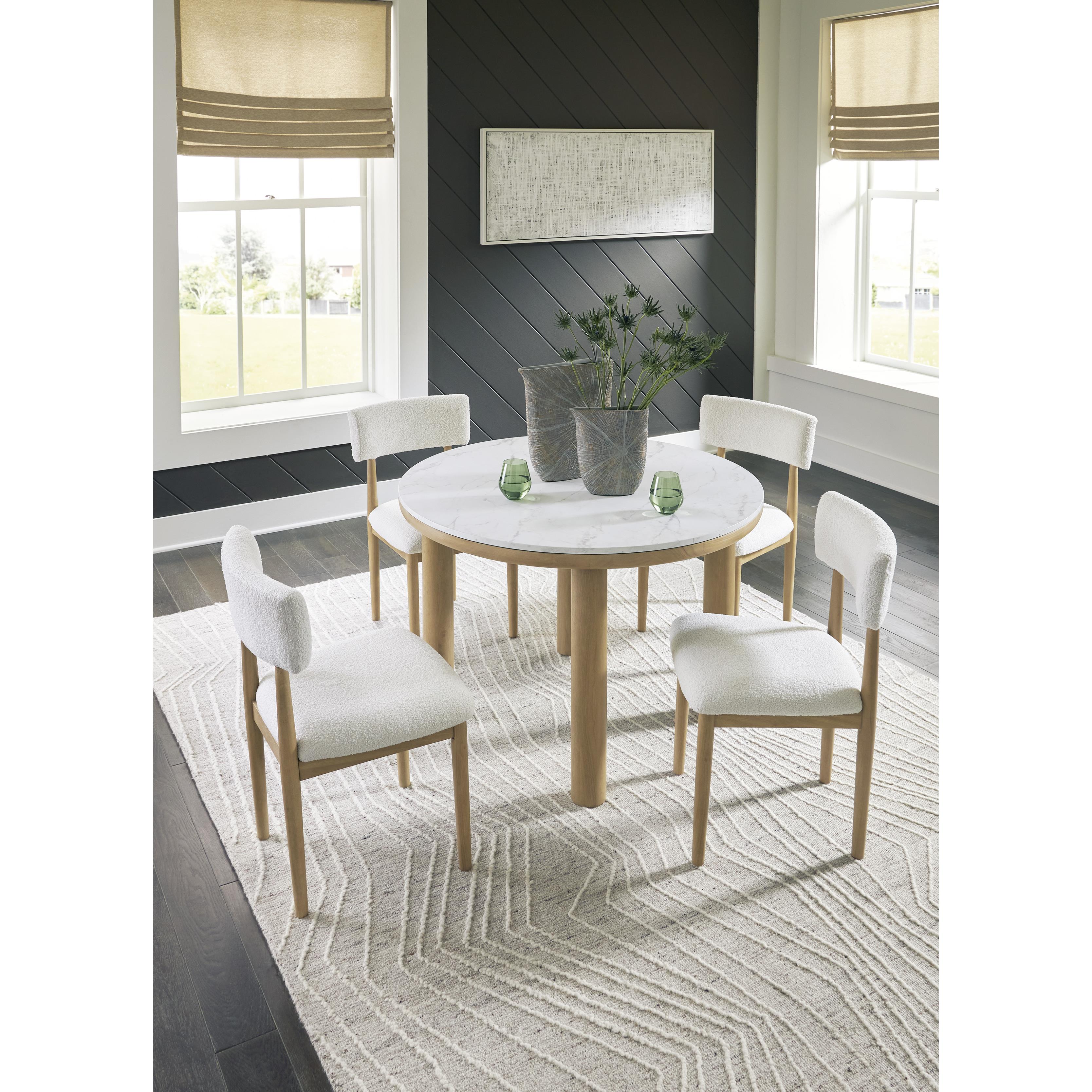  Signature Design by Ashley Sawdyn D427-15 Round Dining Room Table IMAGE 6