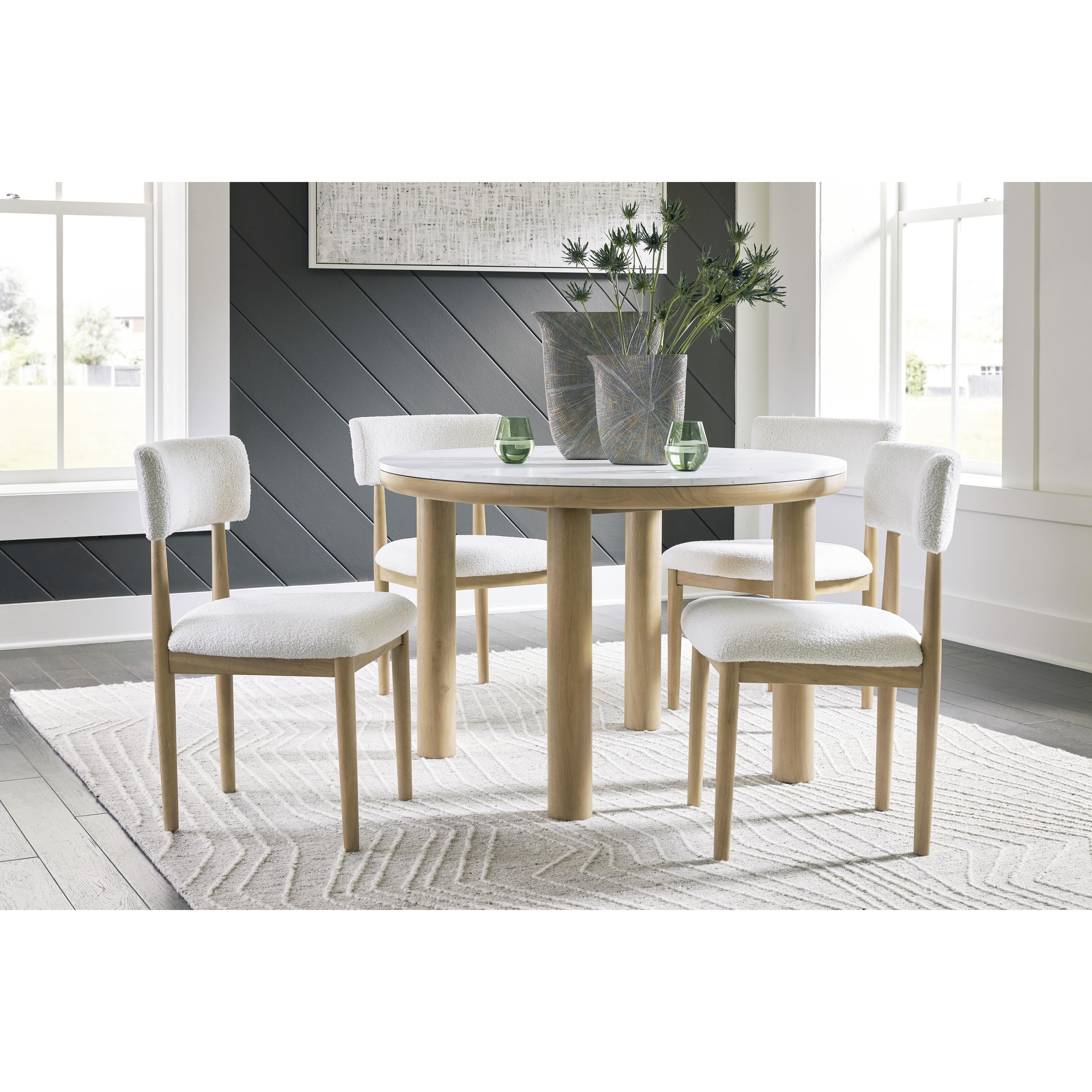  Signature Design by Ashley Sawdyn D427-15 Round Dining Room Table IMAGE 7