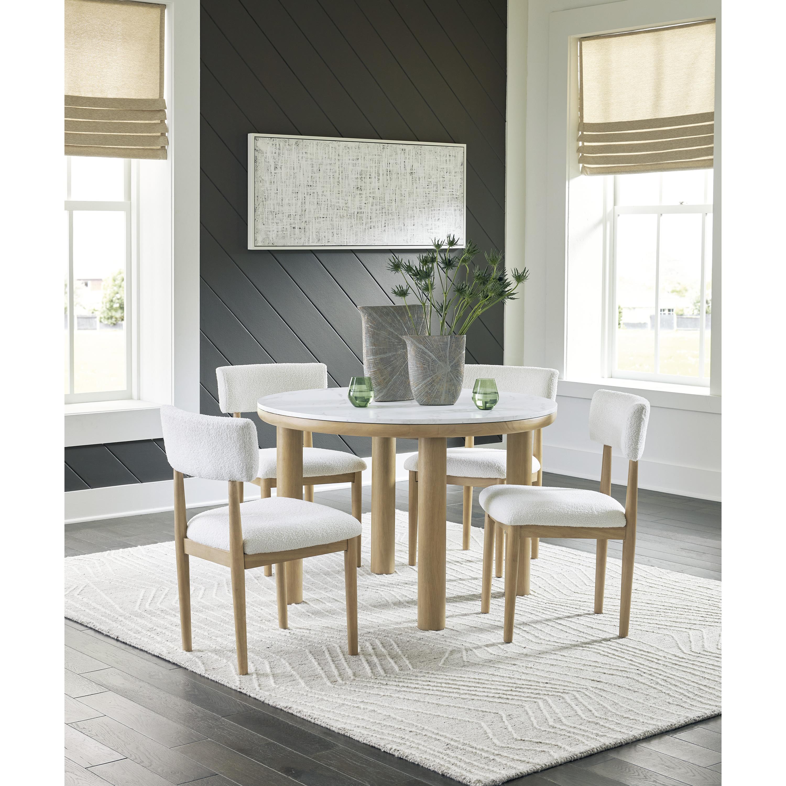  Signature Design by Ashley Sawdyn D427-15 Round Dining Room Table IMAGE 8
