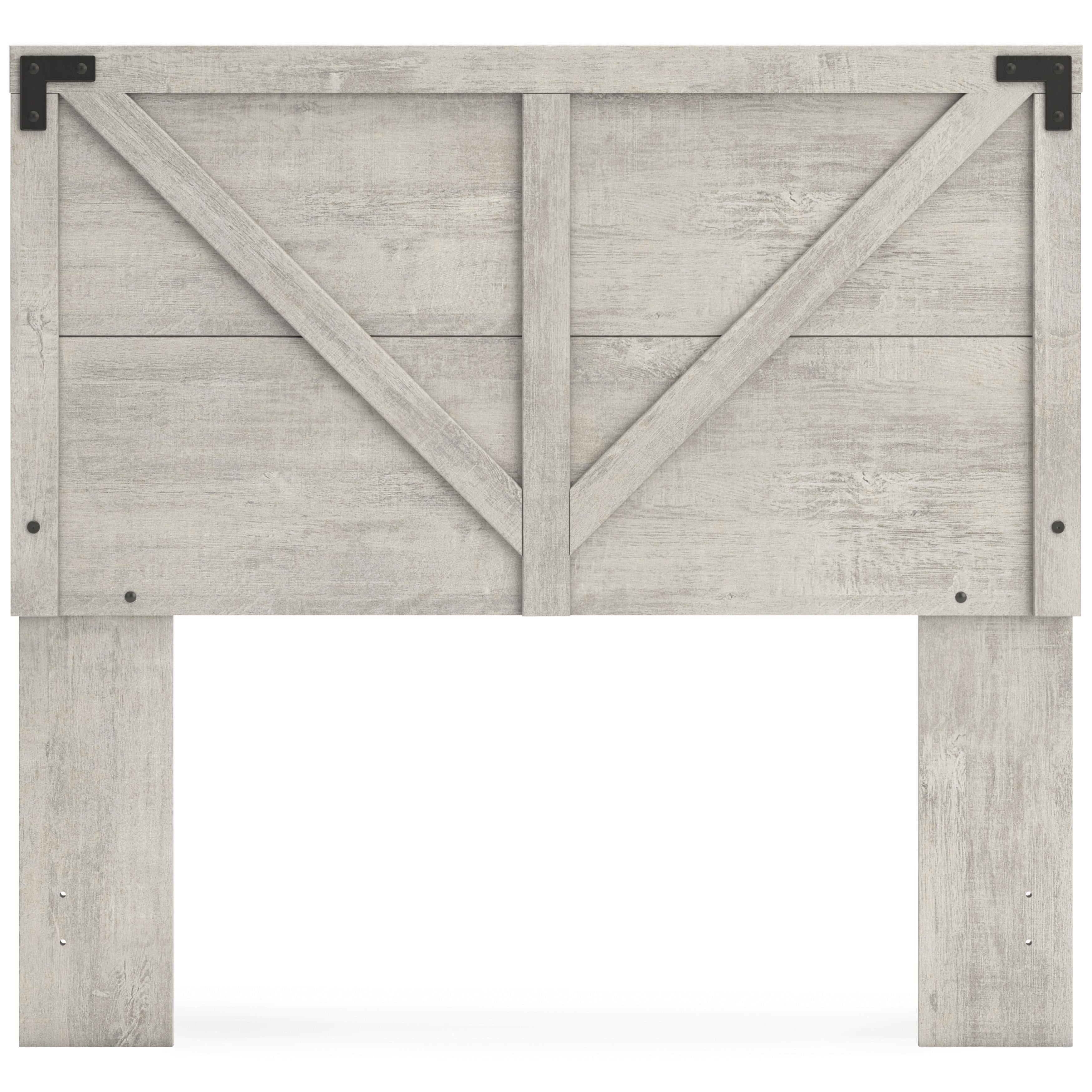  Signature Design by Ashley Shawburn EB4123-156 Full Crossbuck Panel Headboard IMAGE 2
