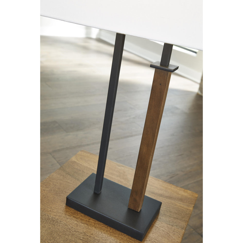  Signature Design by Ashley Voslen L204554 Metal Table Lamp IMAGE 4
