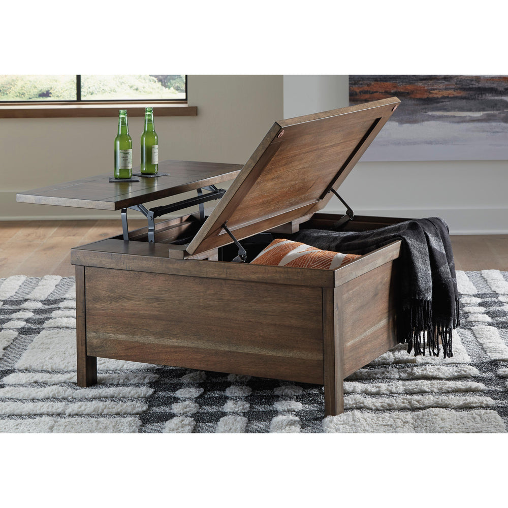  Signature Design by Ashley Moriville T731T1 Lift-top Coffee Table and 2 End Tables IMAGE 3