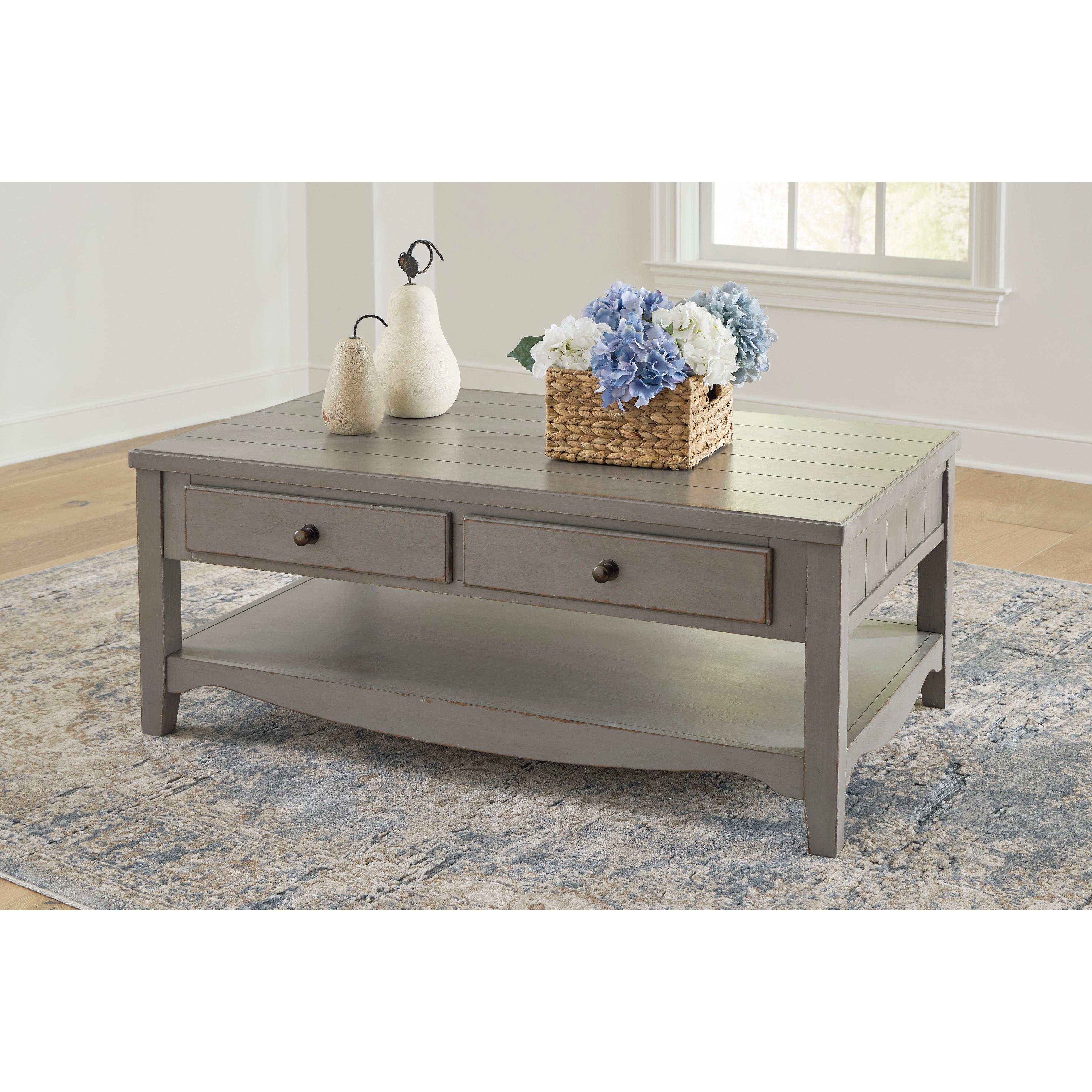  Signature Design by Ashley Charina T784T1 Coffee Table and 2 End Tables IMAGE 2
