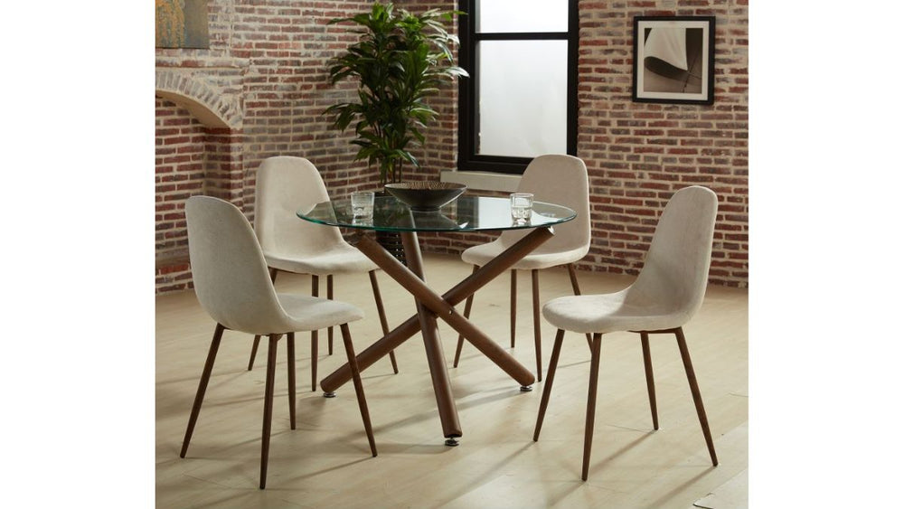 WORLDWIDE HOME FURNISHINGS ROCCA/LYNA 5PC DINING SET