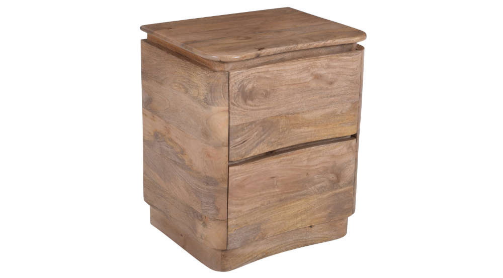 Akhila 2 Drawer Accent Table in Natural