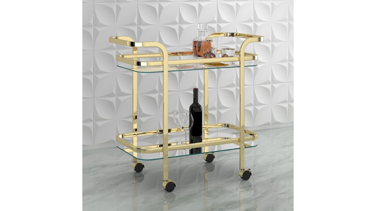 ZEDD 2-TIER BAR CART