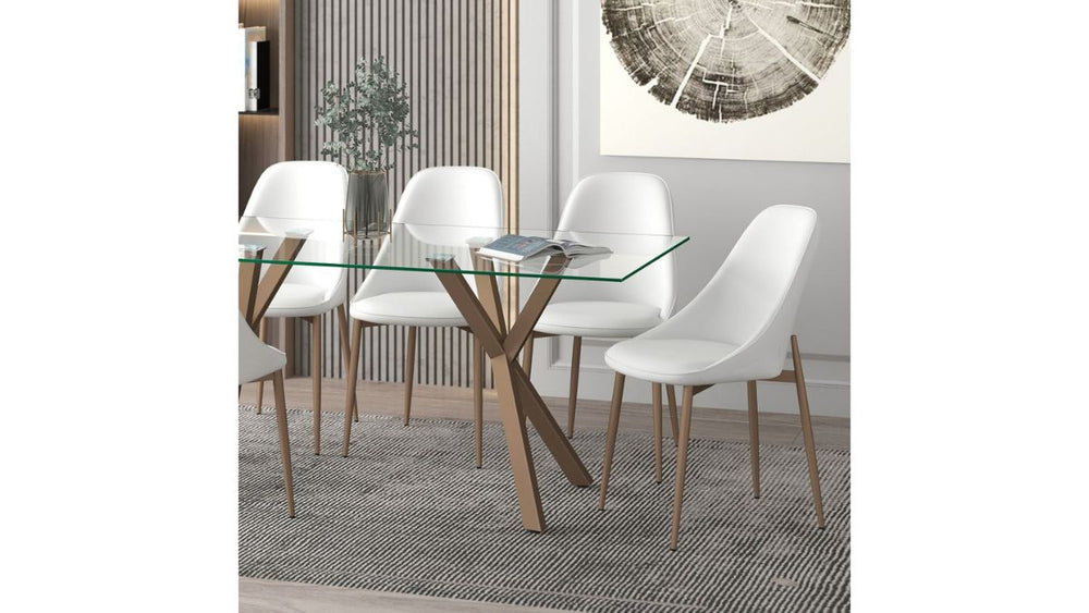 WORLDWIDE HOME FURNISHINGS CLEO DINING CHAIR (SET OF 2)