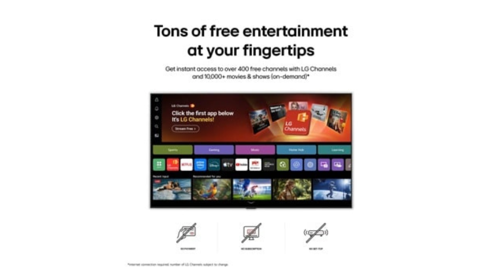 85" LG NANO 4K UHD AI NU70 Smart TV (85NU700BPUA)-2026