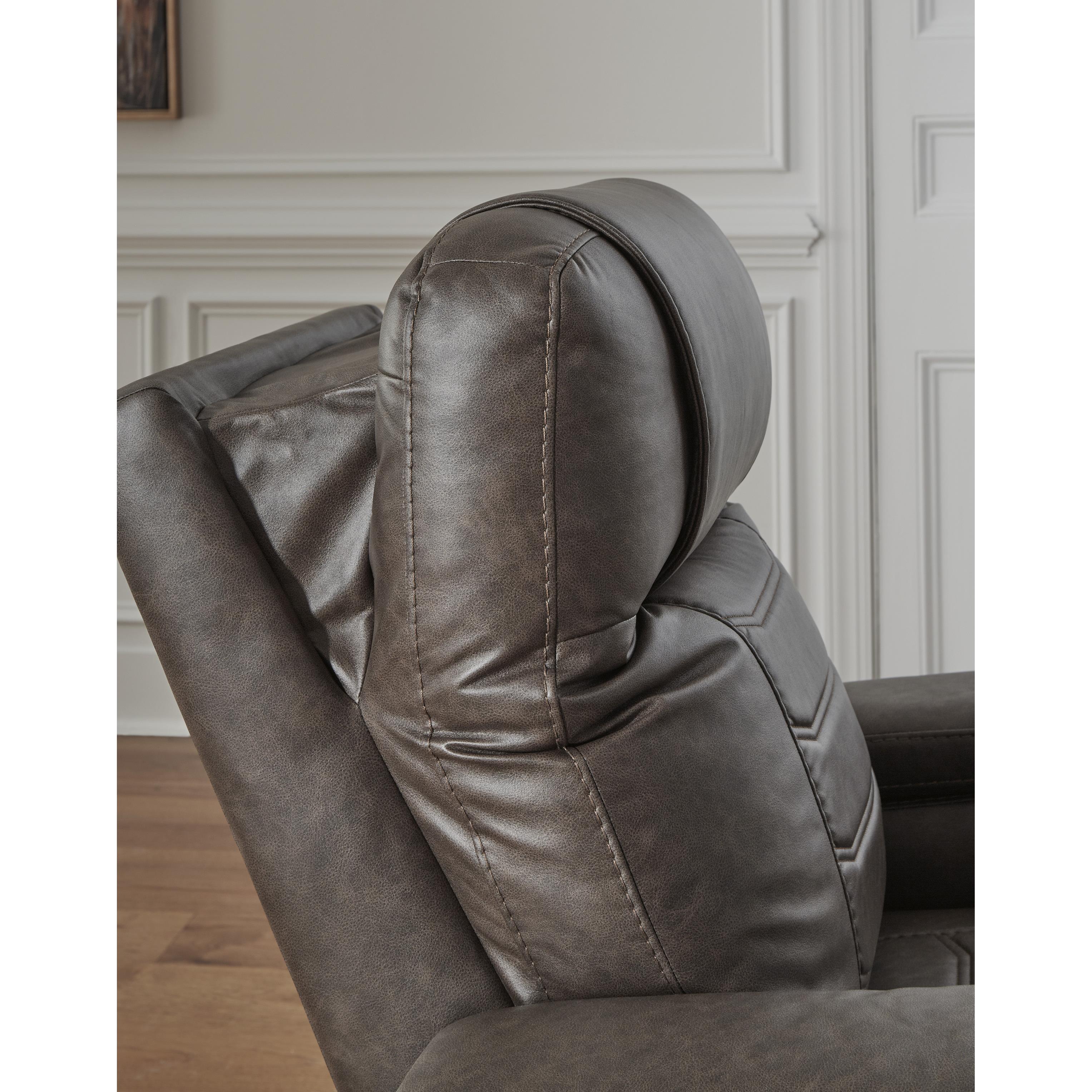  Signature Design by Ashley Schooner Rocks 1610413 Power Recliner with Adjustable Headrest IMAGE 11